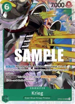 Krieg (OP03 - 025) (V.1) - Pillars of Strength (Super Rare) [OP03 - 025] - TCG Shoppen TCG Shoppen One Piece Single