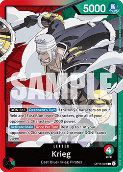 Krieg (OP15-001) (V.1) - Adventure on Kami’s Island (Leader) [OP15-001] - TCG Shoppen TCG Shoppen One Piece Single