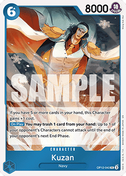 Kuzan (OP12 - 043) (V.1) - Legacy of the Master (Rare) [OP12 - 043] - TCG Shoppen TCG Shoppen One Piece Single