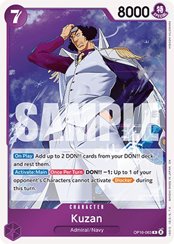 Kuzan (OP16-063) (V.1) - The Time of Battle (Rare) [OP16-063] - TCG Shoppen TCG Shoppen One Piece Single