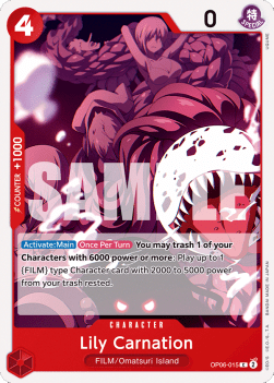 Lily Carnation (OP06-015) - Wings of the Captain (Common) [OP06-015] - TCG Shoppen TCG Shoppen One Piece Single