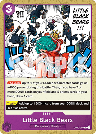 Little Black Bears (OP10-080) - Royal Blood (Common) [OP10-080] - TCG Shoppen TCG Shoppen One Piece Single