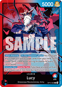 Lucy (OP15-002) (V.1) - Adventure on Kami’s Island (Leader) [OP15-002] - TCG Shoppen TCG Shoppen One Piece Single