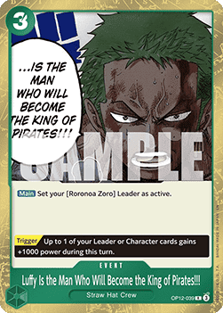 Luffy Is the Man Who Will Become the King of Pirates!!! (OP12 - 039) - Legacy of the Master (Rare) [OP12 - 039] - TCG Shoppen TCG Shoppen One Piece Single