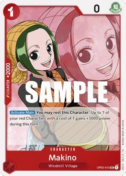 Makino (OP02 - 015) - Paramount War (Uncommon) [OP02 - 015] - TCG Shoppen TCG Shoppen One Piece Single