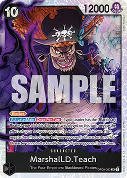 Marshall.D.Teach (OP09-093) (V.1) - Emperors in the New World (Super Rare) [OP09-093] - TCG Shoppen TCG Shoppen One Piece Single