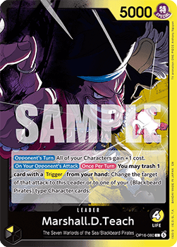 Marshall.D.Teach (OP16-080) (V.1) - The Time of Battle (Leader) [OP16-080] - TCG Shoppen TCG Shoppen One Piece Single