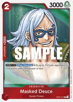 Masked Deuce (OP02 - 017) (V.1) - Paramount War (Rare) [OP02 - 017] - TCG Shoppen TCG Shoppen One Piece Single
