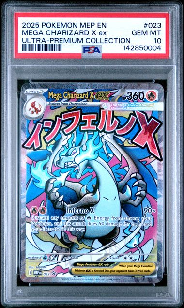 Mega Charizard X ex PSA 10 - Ultra-Premium Collection 023 - TCG Shoppen Pokémon Mega Evolution