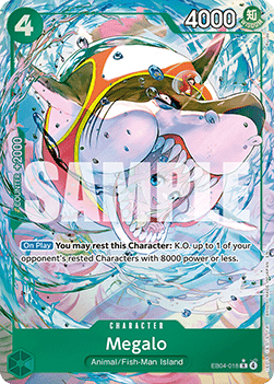 Megalo (EB04-018) (V.2) - The Azure Sea's Seven (Alternate Art) [OP14-EB04-018] - TCG Shoppen TCG Shoppen One Piece Single