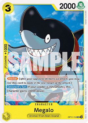 Megalo (OP11 - 112) - A Fist of Divine Speed (Uncommon) [OP11 - 112] - TCG Shoppen TCG Shoppen One Piece Single