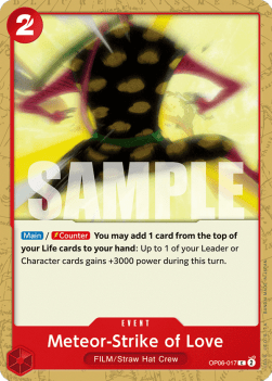Meteor-Strike of Love (OP06-017) - Wings of the Captain (Common) [OP06-017] - TCG Shoppen TCG Shoppen One Piece Single