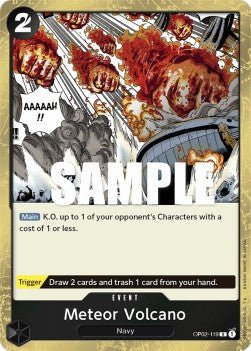 Meteor Volcano (OP02-119) - Paramount War (Rare) [OP02-119] - TCG Shoppen TCG Shoppen One Piece Single