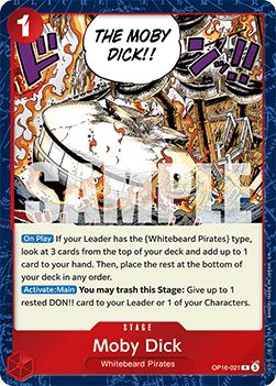Moby Dick (OP16-021) (V.1) - The Time of Battle (Rare) [OP16-021] - TCG Shoppen TCG Shoppen One Piece Single
