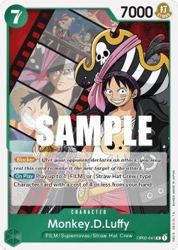 Monkey.D.Luffy (OP02 - 041) (V.1) - Paramount War (Rare) [OP02 - 041] - TCG Shoppen TCG Shoppen One Piece Single