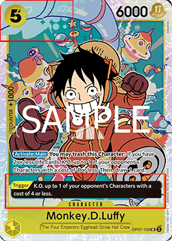 Monkey.D.Luffy (OP07-109) (V.2) - Reprints (Super Rare) [R-OP07-109] - TCG Shoppen TCG Shoppen One Piece Single