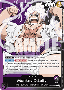 Monkey.D.Luffy (OP09-061) (V.1) - Emperors in the New World (Leader) [OP09-061] - TCG Shoppen TCG Shoppen One Piece Single