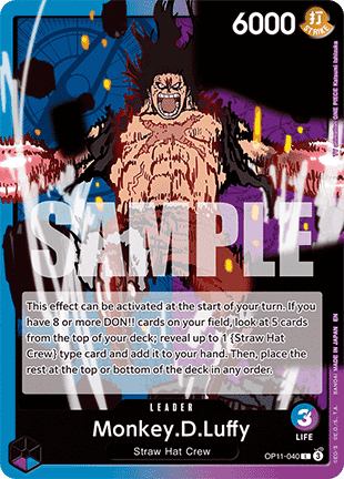 Monkey.D.Luffy (OP11-040) (V.1) - A Fist of Divine Speed (Leader) [OP11-040] - TCG Shoppen TCG Shoppen One Piece Single
