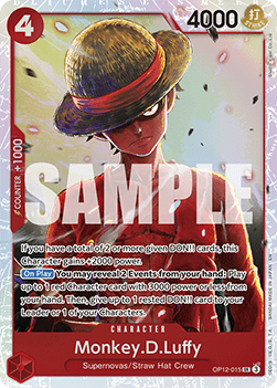 Monkey.D.Luffy (OP12-015) (V.1) - Legacy of the Master (Super Rare) [OP12-015] - TCG Shoppen TCG Shoppen One Piece Single