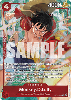 Monkey.D.Luffy (OP12-015) (V.2) - Legacy of the Master (Alternate Art) [OP12-015] - TCG Shoppen TCG Shoppen One Piece Single