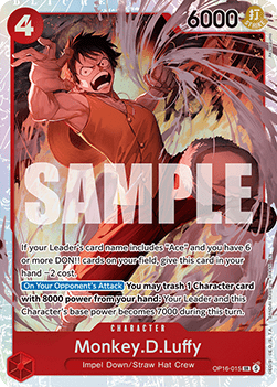 Monkey.D.Luffy (OP16-015) (V.1) - The Time of Battle (Super Rare) [OP16-015] - TCG Shoppen TCG Shoppen One Piece Single