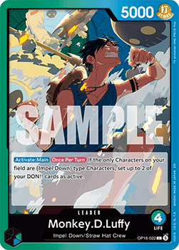 Monkey.D.Luffy (OP16-022) (V.1) - The Time of Battle (Leader) [OP16-022] - TCG Shoppen TCG Shoppen One Piece Single