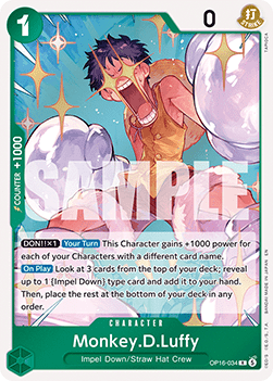 Monkey.D.Luffy (OP16-034) (V.1) - The Time of Battle (Rare) [OP16-034] - TCG Shoppen TCG Shoppen One Piece Single