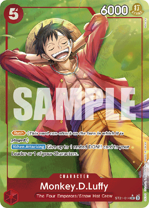 Monkey.D.Luffy (ST21-014) (V.2) - Starter Deck: EX Gear 5 (Alternate Art) [ST-21-014] - TCG Shoppen TCG Shoppen One Piece Single