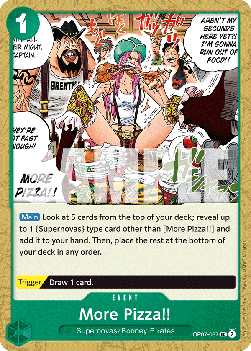 More Pizza!! (OP07-037) - 500 Years into the Future (Uncommon) [OP07-037] - TCG Shoppen TCG Shoppen One Piece Single