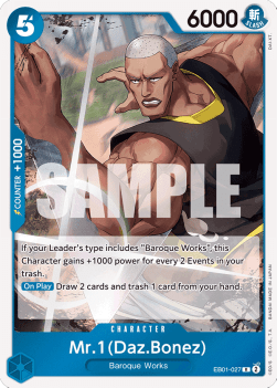 Mr.1(Daz.Bonez) (EB01-027) (V.1) - Memorial Collection (Rare) [EB01-027] - TCG Shoppen TCG Shoppen One Piece Single