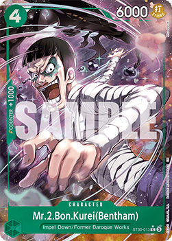 Mr.2.Bon.Kurei(Bentham) (ST30-013) (V.2) - Starter Deck: EX Luffy & Ace (Alternate Art) [ST30-013] - TCG Shoppen TCG Shoppen One Piece Single