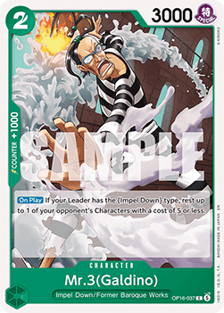 Mr.3(Galdino) (OP16-037) - The Time of Battle (Common) [OP16-037] - TCG Shoppen TCG Shoppen One Piece Single
