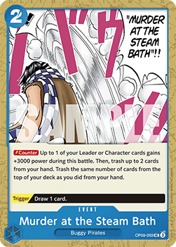 Murder at the Steam Bath (OP09-059) - Emperors in the New World (Uncommon) [OP09-059] - TCG Shoppen TCG Shoppen One Piece Single