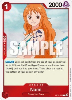 Nami (OP01 - 016) (V.1) - Romance Dawn (Rare) [OP01 - 016] - TCG Shoppen TCG Shoppen One Piece Single