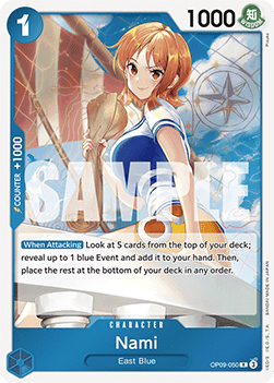 Nami (OP09-050) (V.1) - Emperors in the New World (Rare) [OP09-050] - TCG Shoppen TCG Shoppen One Piece Single
