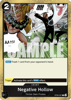 Negative Hollow (OP06-097) - Wings of the Captain (Rare) [OP06-097] - TCG Shoppen TCG Shoppen One Piece Single