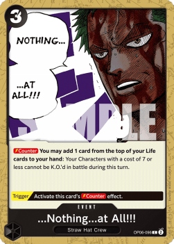...Nothing...at All!!! (OP06-096) - Wings of the Captain (Common) [OP06-096] - TCG Shoppen TCG Shoppen One Piece Single