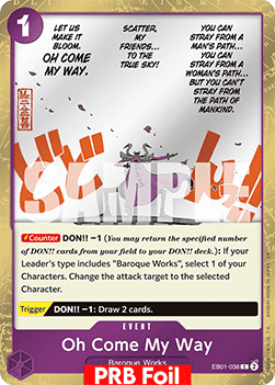 Oh Come My Way (EB01-038) (V.2) - The Best Vol.2 (Common) [PRB02-EB01-038] - TCG Shoppen TCG Shoppen One Piece Single