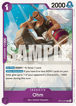 Ohm (OP15-061) (V.1) - Adventure on Kami’s Island (Rare) [OP15-061] - TCG Shoppen TCG Shoppen One Piece Single