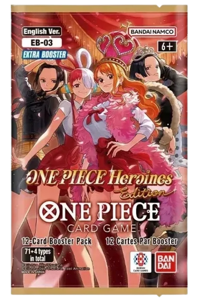 One Piece TCG: One Piece Heroines Edition - Extra Booster - EB03 Booster Pack - TCG Shoppen Bandai EB03 - Heroines Edition