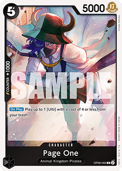Page One (OP08-092) - Two Legends (Rare) [OP08-092] - TCG Shoppen TCG Shoppen One Piece Single