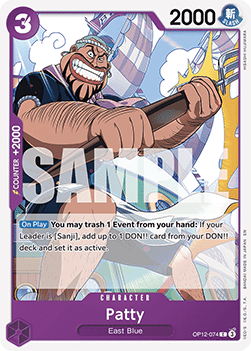 Patty (OP12 - 074) - Legacy of the Master (Common) [OP12 - 074] - TCG Shoppen TCG Shoppen One Piece Single