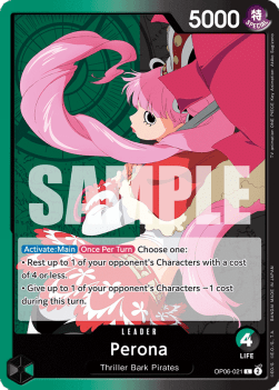 Perona (OP06-021) (V.1) - Wings of the Captain (Leader) [OP06-021] - TCG Shoppen TCG Shoppen One Piece Single