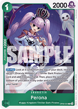 Perona (OP09-034) (V.1) - Emperors in the New World (Rare) [OP09-034] - TCG Shoppen TCG Shoppen One Piece Single