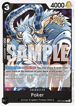 Poker (OP12 - 091) - Legacy of the Master (Common) [OP12 - 091] - TCG Shoppen TCG Shoppen One Piece Single