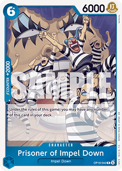 Prisoner of Impel Down (OP16-042) - The Time of Battle (Rare) [OP16-042] - TCG Shoppen TCG Shoppen One Piece Single