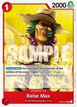 Raise Max (OP06-016) - Wings of the Captain (Uncommon) [OP06-016] - TCG Shoppen TCG Shoppen One Piece Single