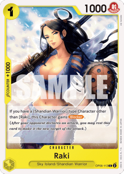 Raki (OP06-113) - Wings of the Captain (Common) [OP06-113] - TCG Shoppen TCG Shoppen One Piece Single