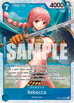Rebecca (OP10-058) (V.1) - Royal Blood (Super Rare) [OP10-058] - TCG Shoppen TCG Shoppen One Piece Single