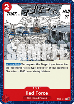 Red Force (OP09-021) - Emperors in the New World (Common) [OP09-021] - TCG Shoppen TCG Shoppen One Piece Single